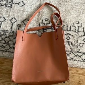 Brown tote bag